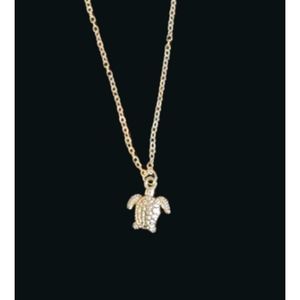 Turtle Charm Boho Pendant Necklace New